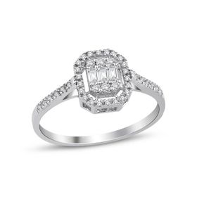İf Pırlanta 0.28 ct Pırlanta Baget Yüzük