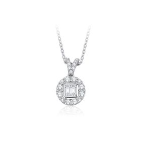 İf Pırlanta 0.40 ct Pırlanta Baget Kolye