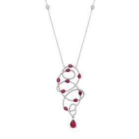 İf Pırlanta 0.44 ct Pırlanta Yakut Kolye
