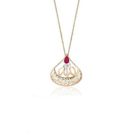 İf Pırlanta 0.44 ct Pırlanta Yakut Kolye