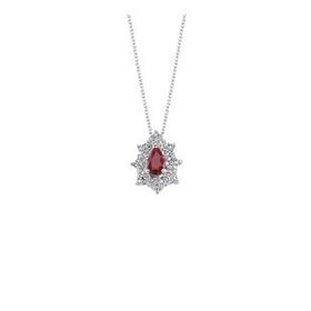 İf Pırlanta 0.44 ct Pırlanta Yakut Kolye