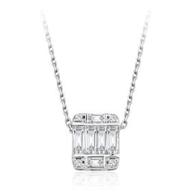 İf Pırlanta 0.45 ct Pırlanta Baget Kolye