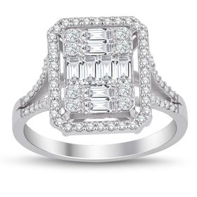 İf Pırlanta 0.70 ct Pırlanta Baget Yüzük