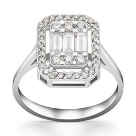 İf Pırlanta 0.70 ct Pırlanta Baget Yüzük