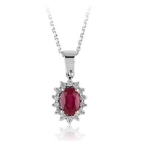 İf Pırlanta 0.79 ct Pırlanta Yakut Kolye