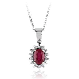 İf Pırlanta 0.79 ct Pırlanta Yakut Kolye