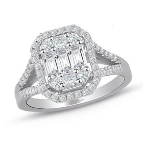 İf Pırlanta 0.80 ct Pırlanta Baget Yüzük