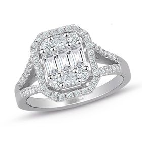 İf Pırlanta 0.80 ct Pırlanta Baget Yüzük