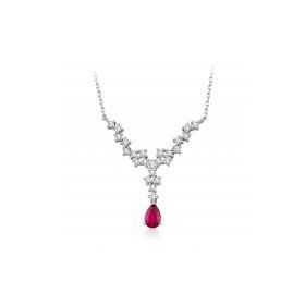 İf Pırlanta 0.95 ct Pırlanta Yakut Kolye