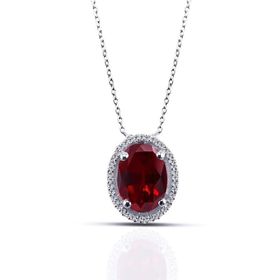 İf Pırlanta 1.05 ct Pırlanta Yakut Kolye