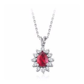 İf Pırlanta 1.05 ct Pırlanta Yakut Kolye