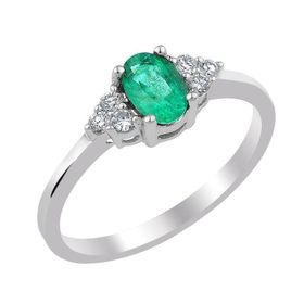 İf Pırlanta 1.10 ct Pırlanta Zümrüt Kolye
