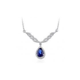 İf Pırlanta 1.15 ct Pırlanta Safir Kolye