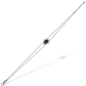 İf Pırlanta 1.46 ct Pırlanta Safir Kolye