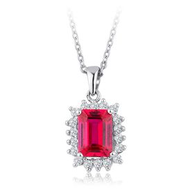 İf Pırlanta 1.67 ct Pırlanta Yakut Kolye