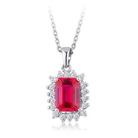 İf Pırlanta 1.67 ct Pırlanta Yakut Kolye
