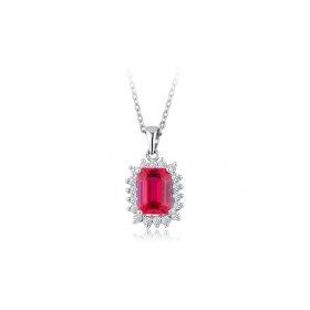 İf Pırlanta 1.67 ct Pırlanta Yakut Kolye