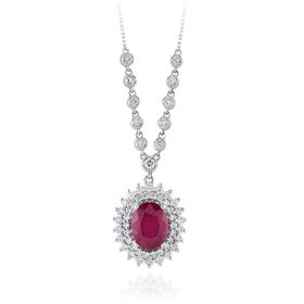 İf Pırlanta 3.62 ct Pırlanta Yakut Kolye
