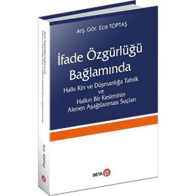 İfade Özgürlüğü Bağlamında Halkı Kin ve Düşmanlığa Tahrik ve Halkın Bir Kesiminin Alenen Aşağılanması Suçları - Ece Toptaş