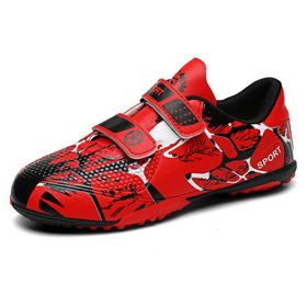 IFIKK 069KIDS AA02 Siyah - Kırmızı Renk Bilek Boy Desenli Unisex Krampon Ayakkabı