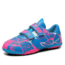 IFIKK 069KIDS AA03 Mavi - Pembe Renk Bilek Boy Desenli Unisex Krampon Ayakkabı