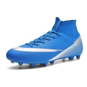 IFIKK 188 C TF Keklem Beyaz - Mavi Renk Uzun Boy Desenli Unisex Krampon Ayakkabı