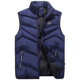 IFIKK Gilets Mavi Kapitone Puffer Erkek Ceket