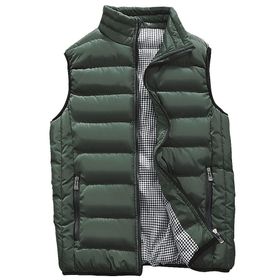 IFIKK Gilets Ordu Yeşili Kapitone Puffer Erkek Ceket