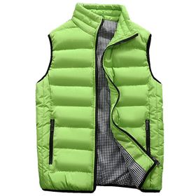 IFIKK Gilets Yeşil Kapitone Puffer Erkek Ceket