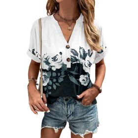 IFIKK GT11 Baskılı Kısa Kollu Kadın T-shirt