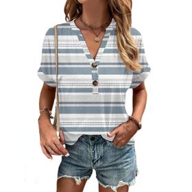 IFIKK GT16 Baskılı Kısa Kollu Kadın T-shirt