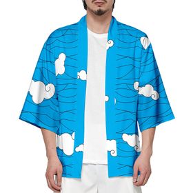 IFIKK Happi Haori Genç Anime 3D Baskılı Şeytan Katili Stil 14 Erkek Ceket