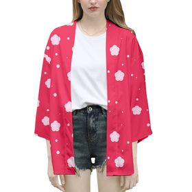 IFIKK Happi Haori Genç Anime 3D Baskılı Şeytan Katili Stil 18 Erkek Ceket