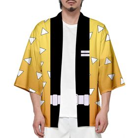 IFIKK Happi Haori Genç Anime 3D Baskılı Şeytan Katili Stil 29 Erkek Ceket