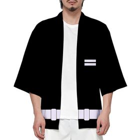 IFIKK Happi Haori Genç Anime 3D Baskılı Şeytan Katili Stil 38 Erkek Ceket