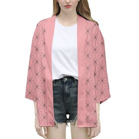IFIKK Happi Haori Genç Anime 3D Baskılı Şeytan Katili Stil 40 Erkek Ceket