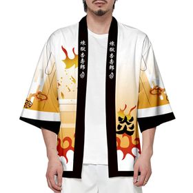 IFIKK Happi Haori Genç Anime 3D Baskılı Şeytan Katili Stil 42 Erkek Ceket