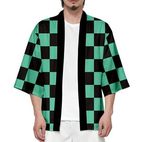 IFIKK Happi Haori Genç Anime 3D Baskılı Şeytan Katili Stil 6 Erkek Ceket