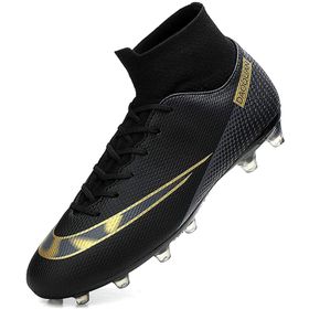 IFIKK JKSKP069IFI-177 High Top Spike Cleats Siyah Renk Uzun Boy Desenli Unisex Krampon Ayakkabı