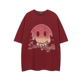 IFIKK SB11 Yuvarlak Yaka Kısa Kollu Rahat Baskılı Kadın T-shirt