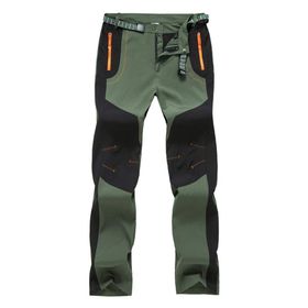 IFIKK Softshell Armygreen İnce Fermuarlı Açık Kayak Yürüyüş Su Geçirmez Erkek Pantolon