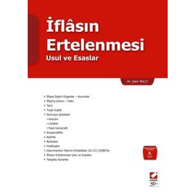 İFLASIN ERTELENMESI USUL VE ESASLAR - ŞAKİR BALCI