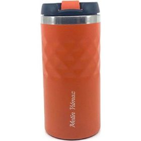 İforce Kişiye Özel Baskılı Prizma 300 ml Mat Turuncu Termos