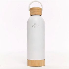 Igloo Hydrate Pro 500 ml Beyaz Bambu Taban ve Kapaklı Çelik Termos