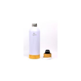 Igloo Hydrate Pro 500 ml Beyaz Bambu Taban ve Kapaklı Çelik Termos