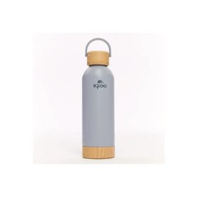 Igloo Hydrate Pro 500 ml Duman Mavi Bambu Taban ve Kapaklı Çelik Termos