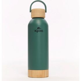 Igloo Hydrate Pro 500 ml Yeşil Bambu Taban ve Kapaklı Çelik Termos