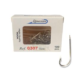 İğnesan 0307 Serisi Nikel Çapraz 100'lü Paket No:6 Olta İğnesi
