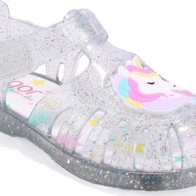 İgor S10341 Tobby Unicornio Beyaz Şeffaf Ortopedik Günlük Kız Çocuk Sandalet