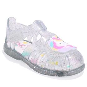 İgor S10341 Tobby Unicornio Beyaz Şeffaf Ortopedik Günlük Kız Çocuk Sandalet